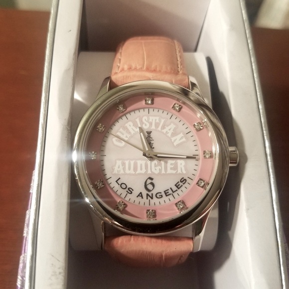 ? Christian Audigier vintage Pink Watch ? main image 4